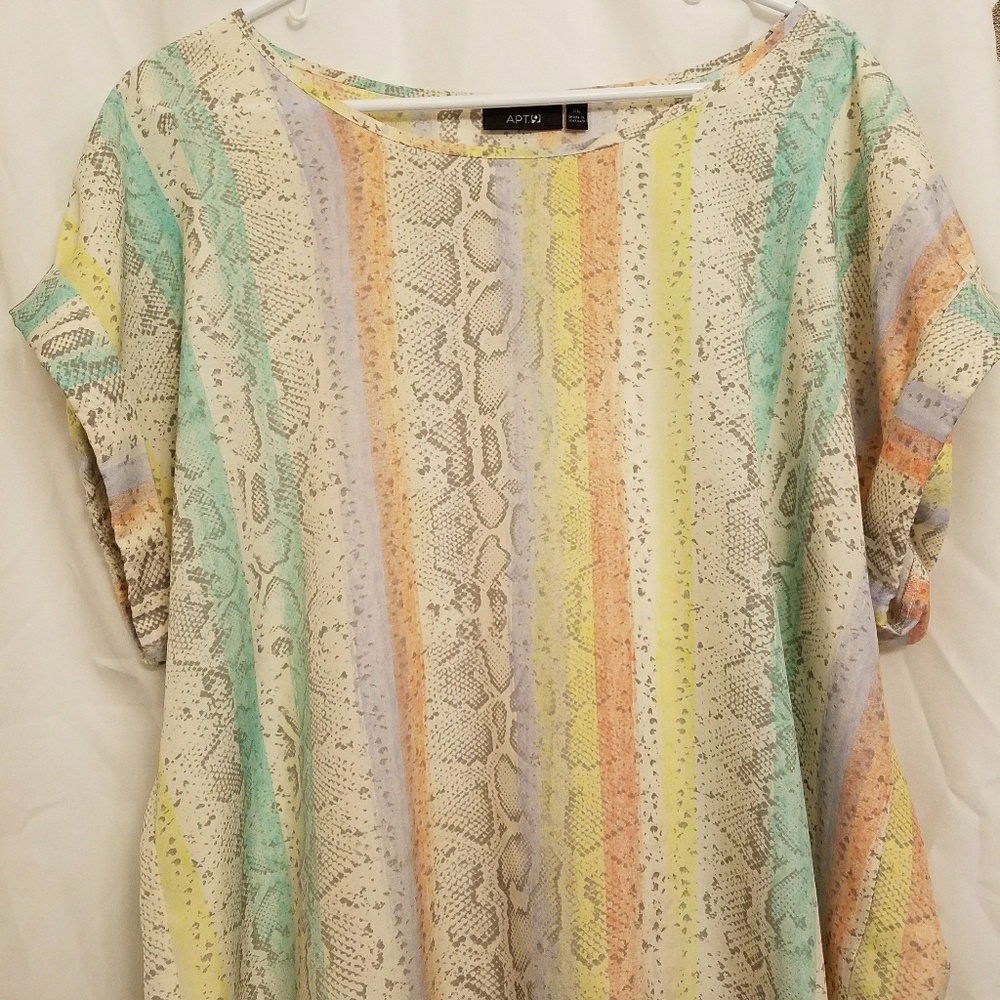 Animal Print Silky Blouse